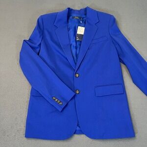 Polo Ralph Lauren Women's Size 6 Royal Blue Wool Blazer Suit Jacket Sport Coat
